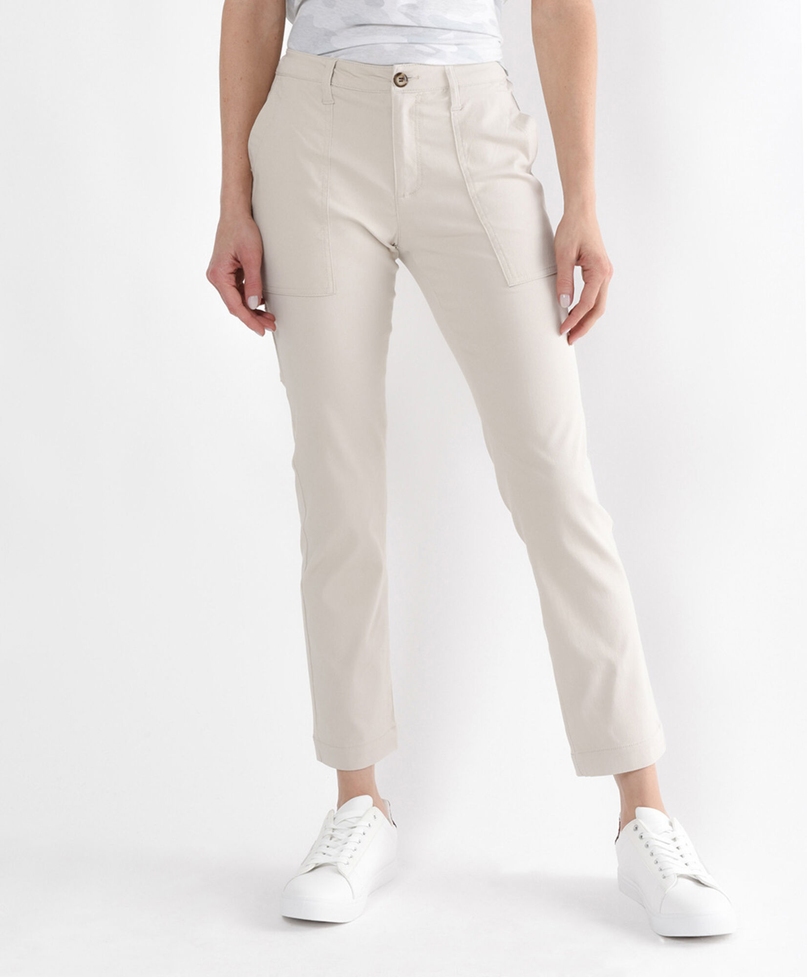 Pantalón mujer cintura ajustable slim fit Pantalón mujer cintura ajustable slim fit