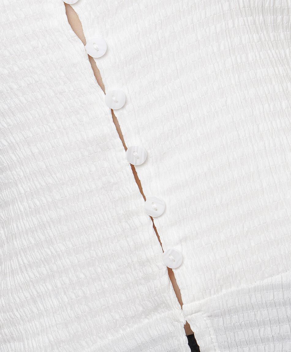 Blusa mujer elegante abotonada