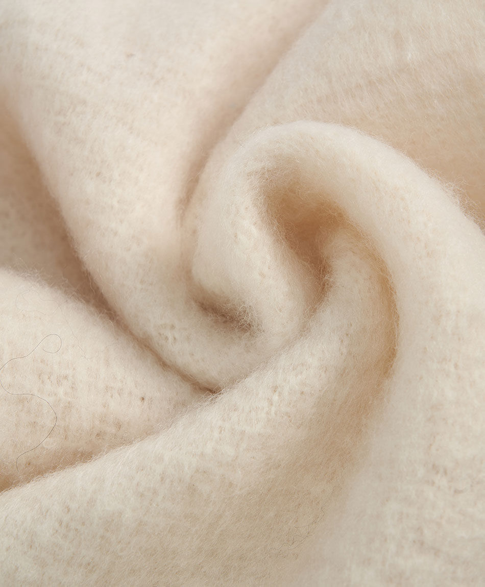 Ruana mujer casual beige