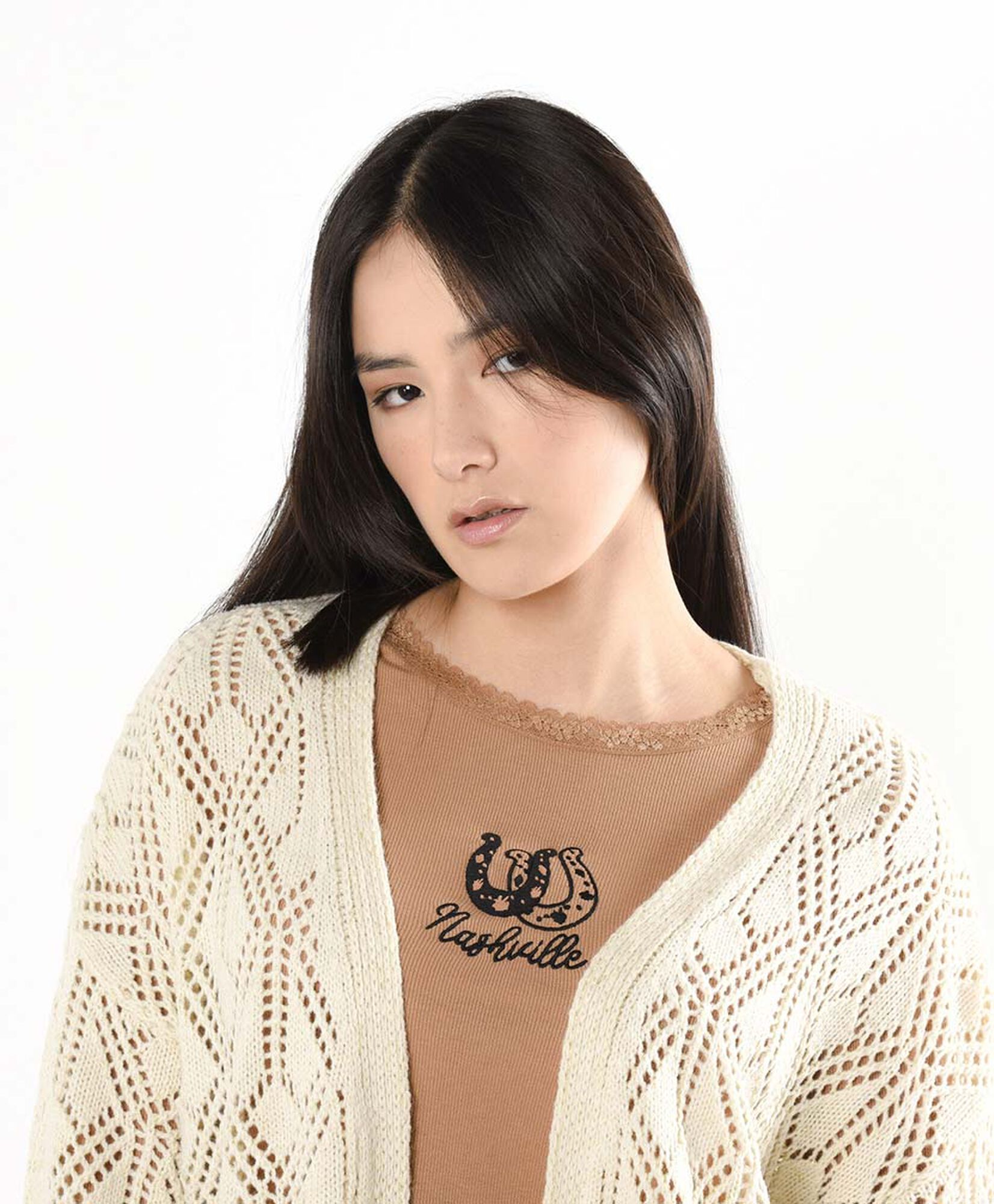 Cardigan mujer calado largo Cardigan mujer calado largo