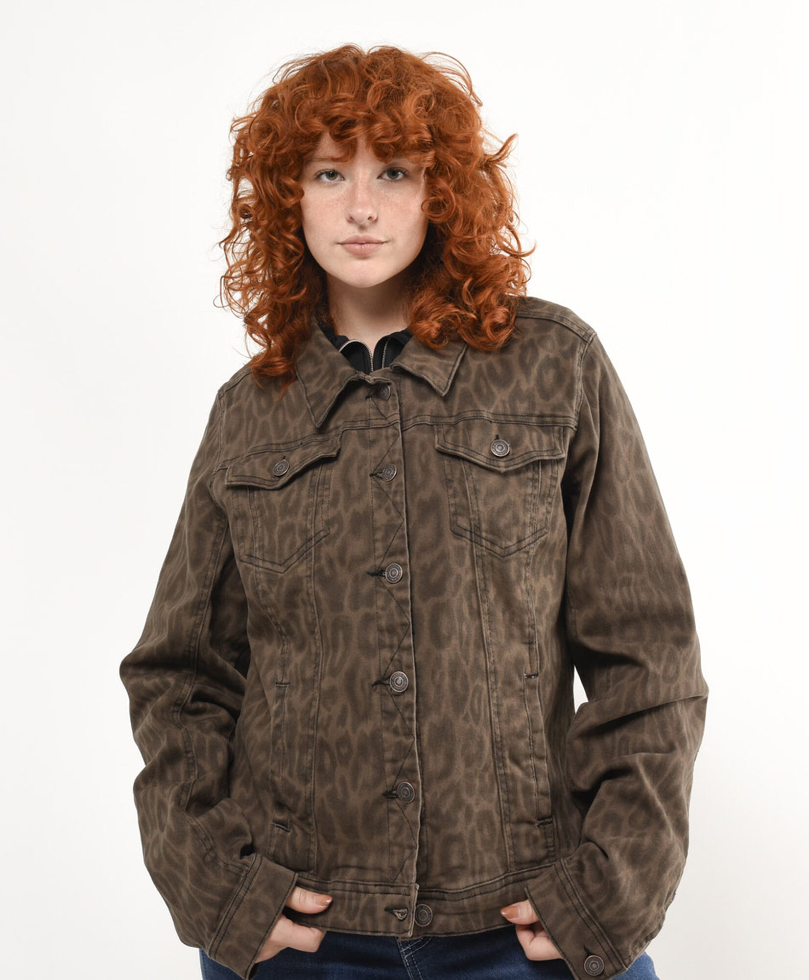 Chaqueta mujer denim animal print Chaqueta mujer denim animal print