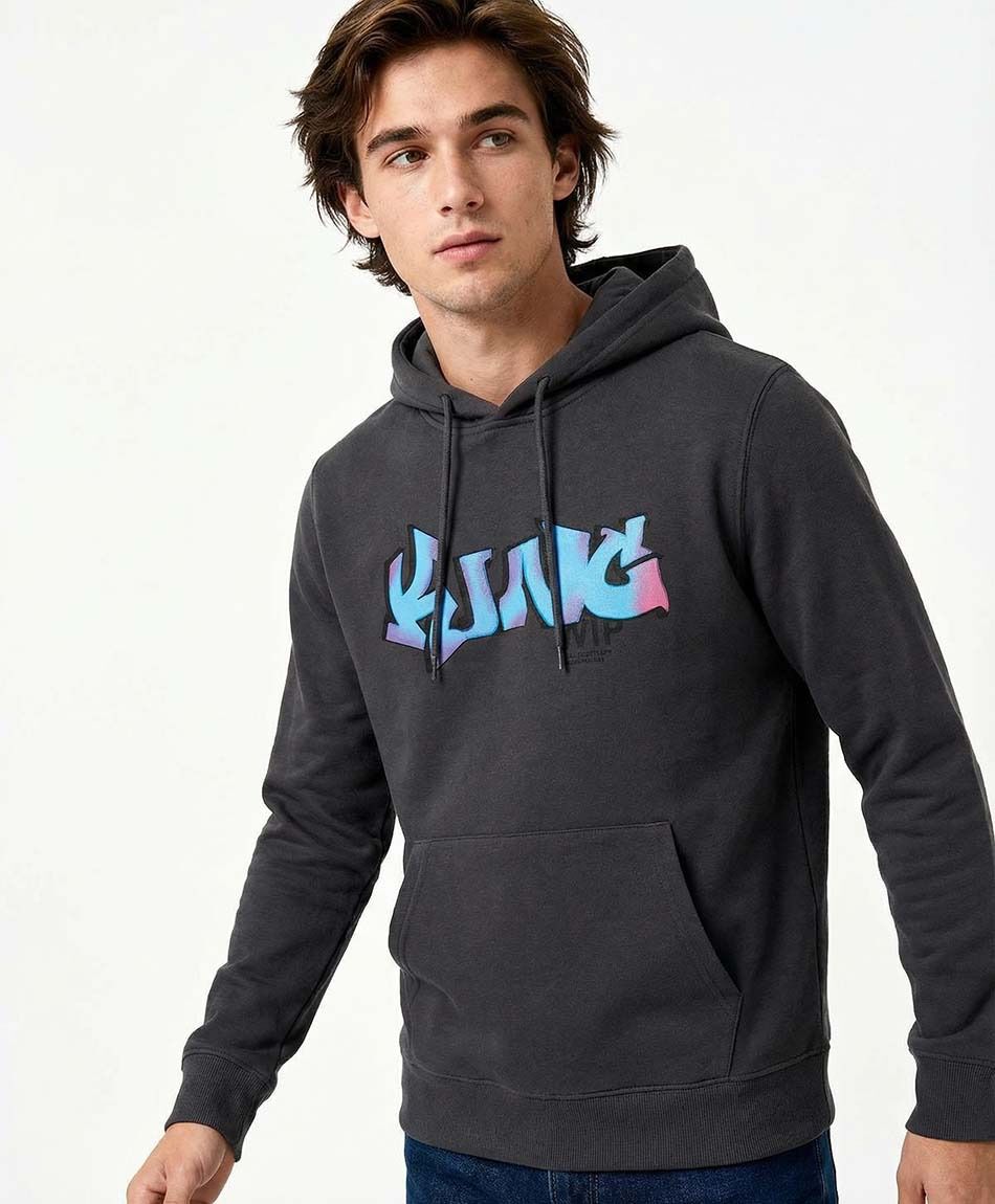 Poler&oacute;n hombre print delantero