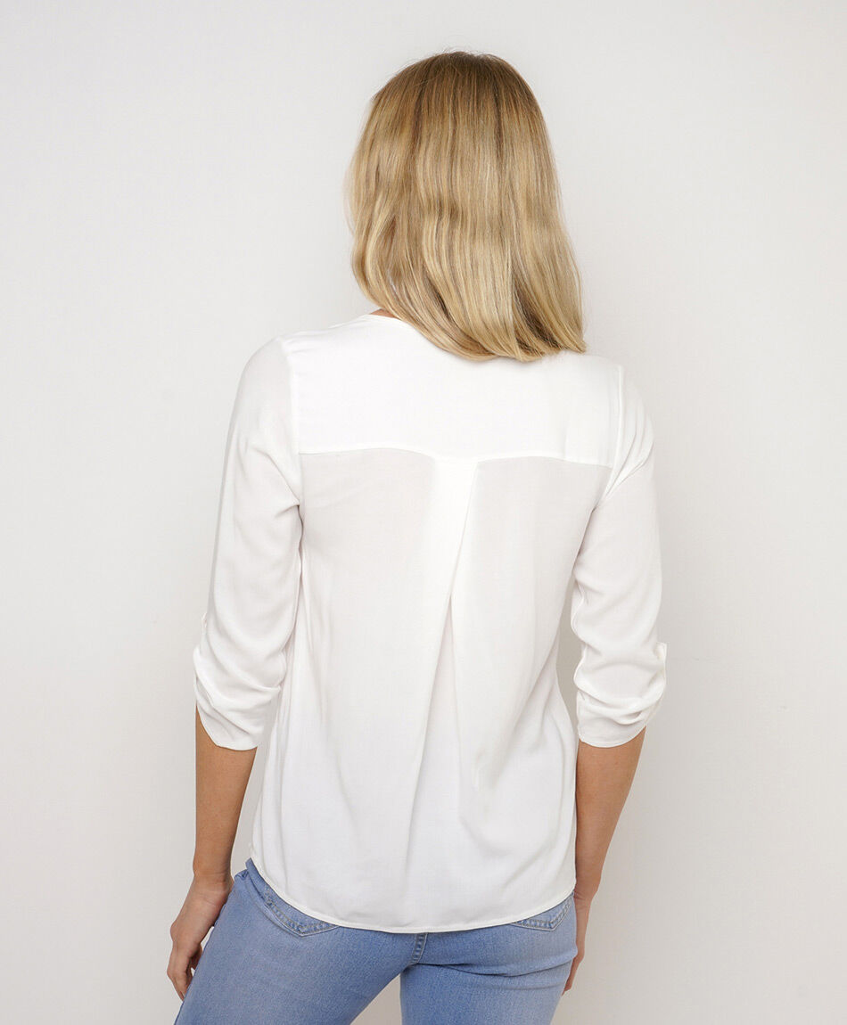 Blusa mujer cuello en v