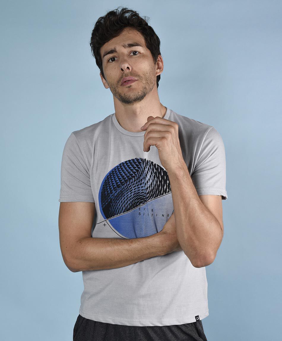 Polera deportiva manga corta cuello redondo