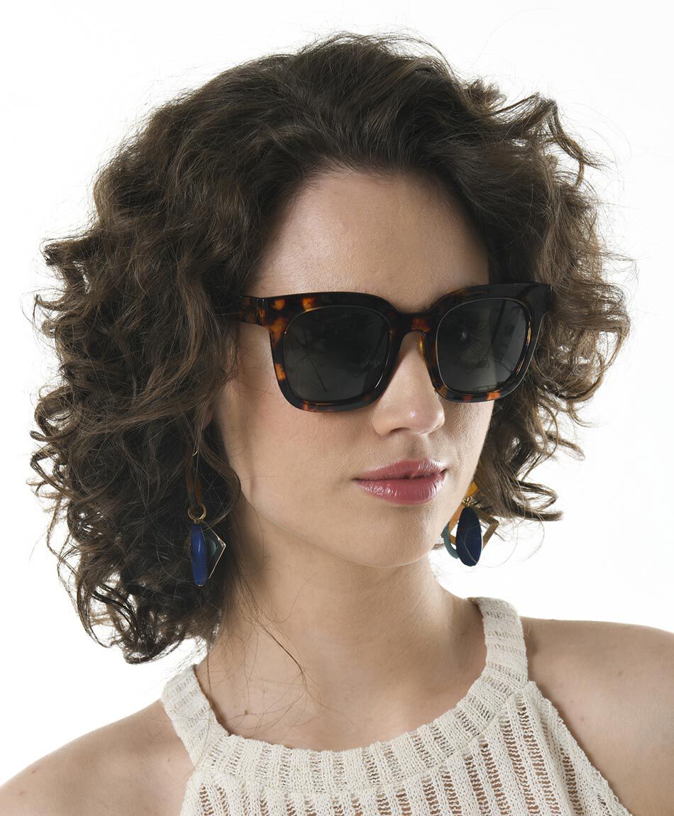 Lentes mujer animal print protecci&oacute;n uv