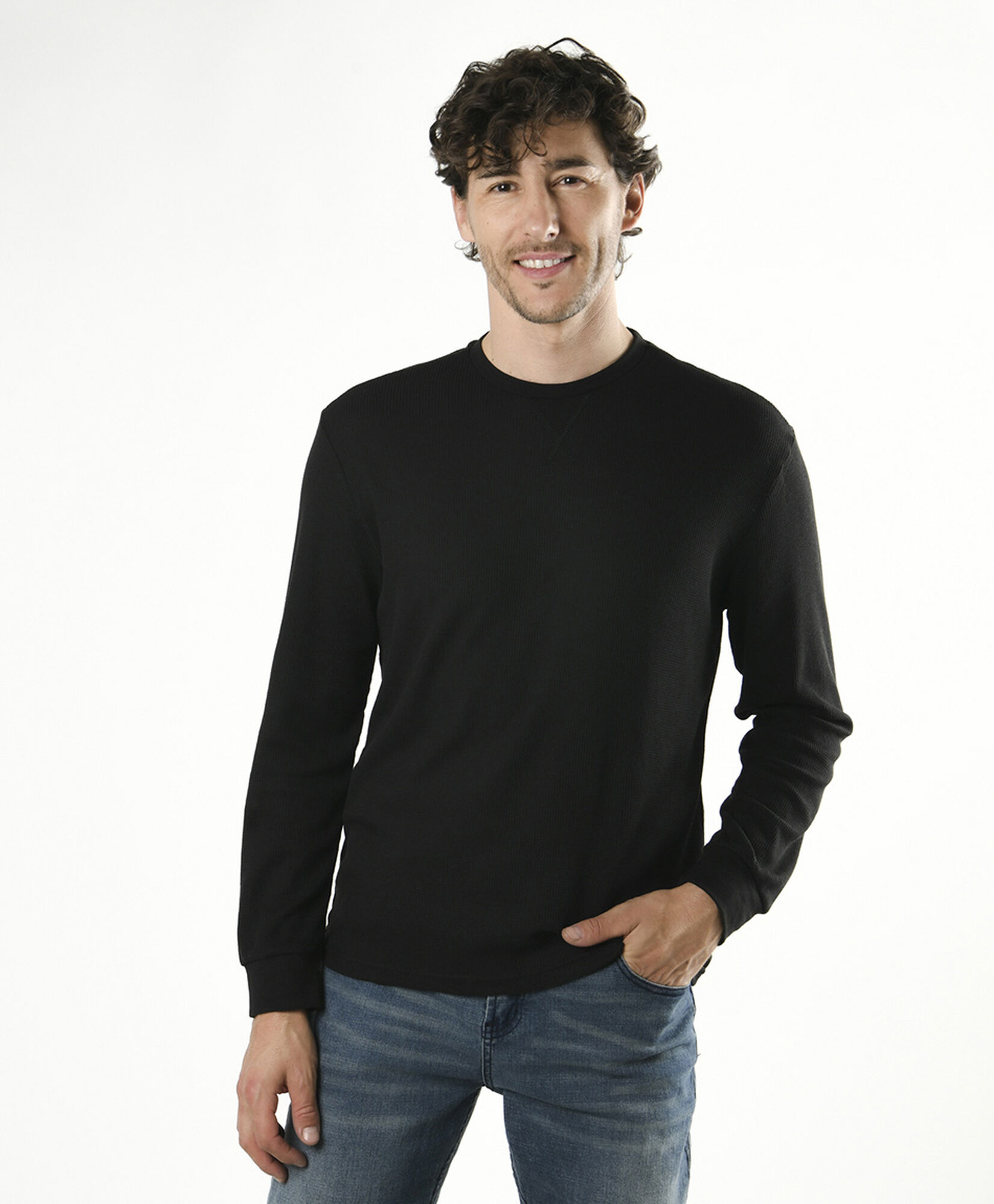 Polera hombre texturizada Polera hombre texturizada