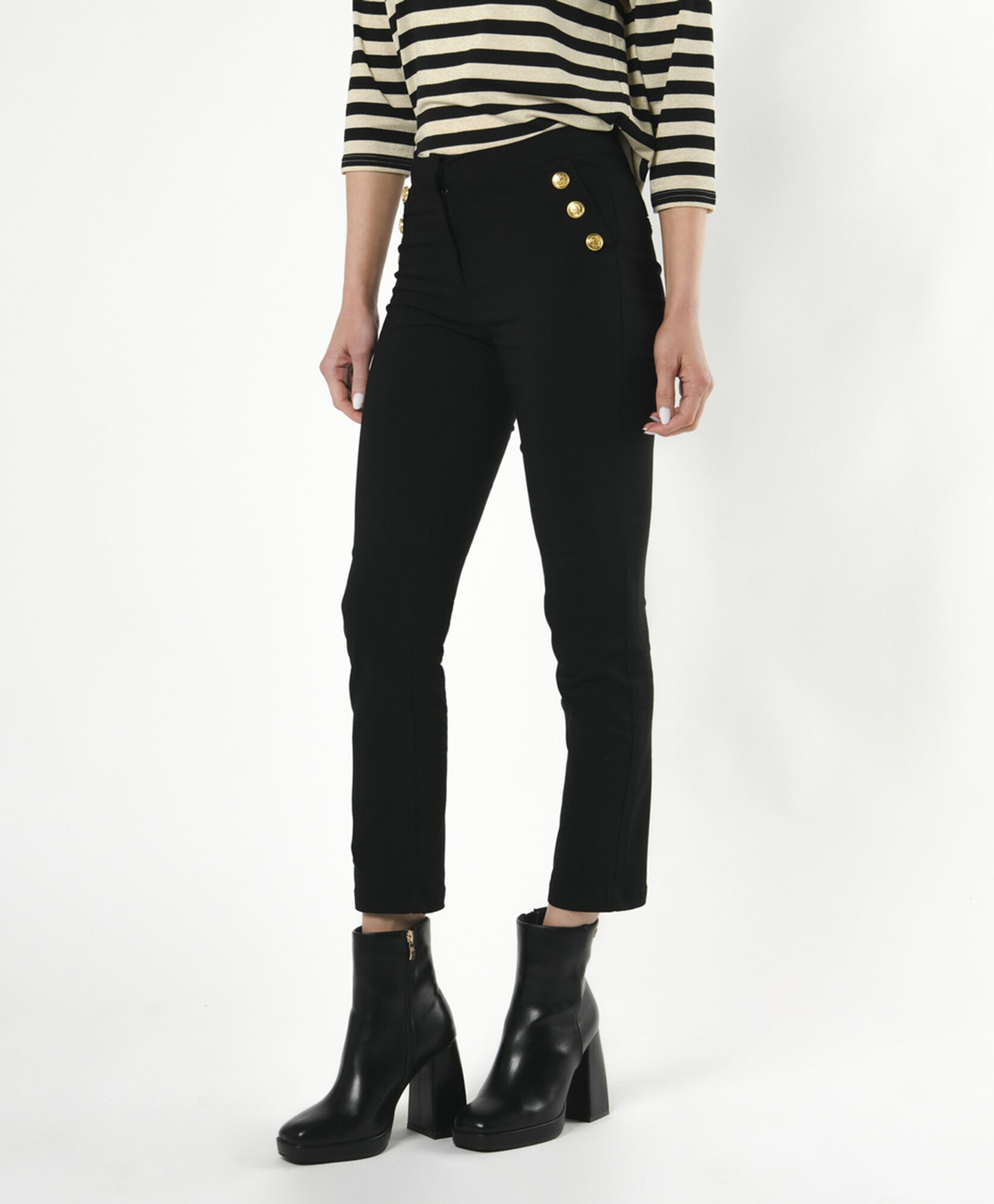 Pantalón mujer botones laterales Pantalón mujer botones laterales