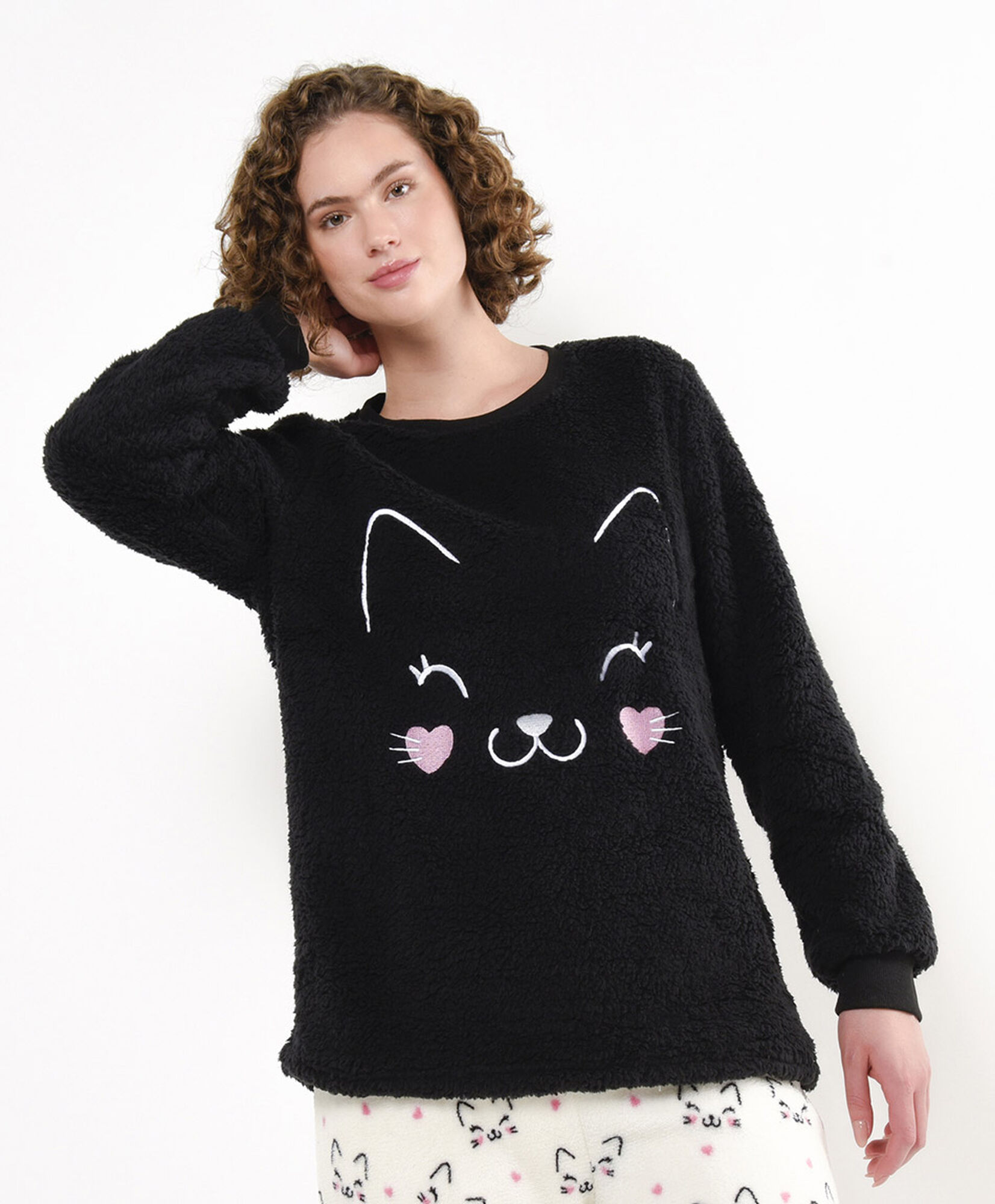 Pijama mujer chiporro gatito Pijama mujer chiporro gatito