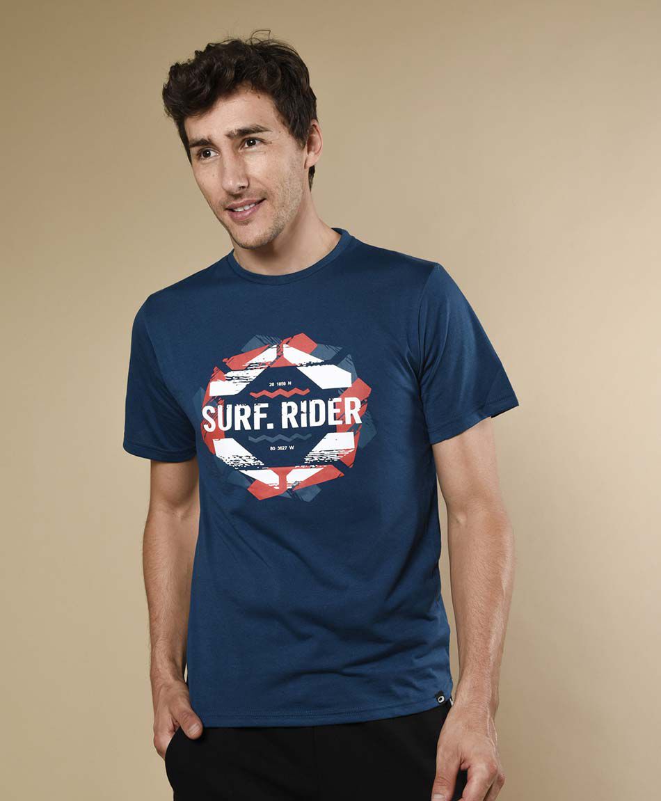 Polera deportiva manga corta cuello redondo