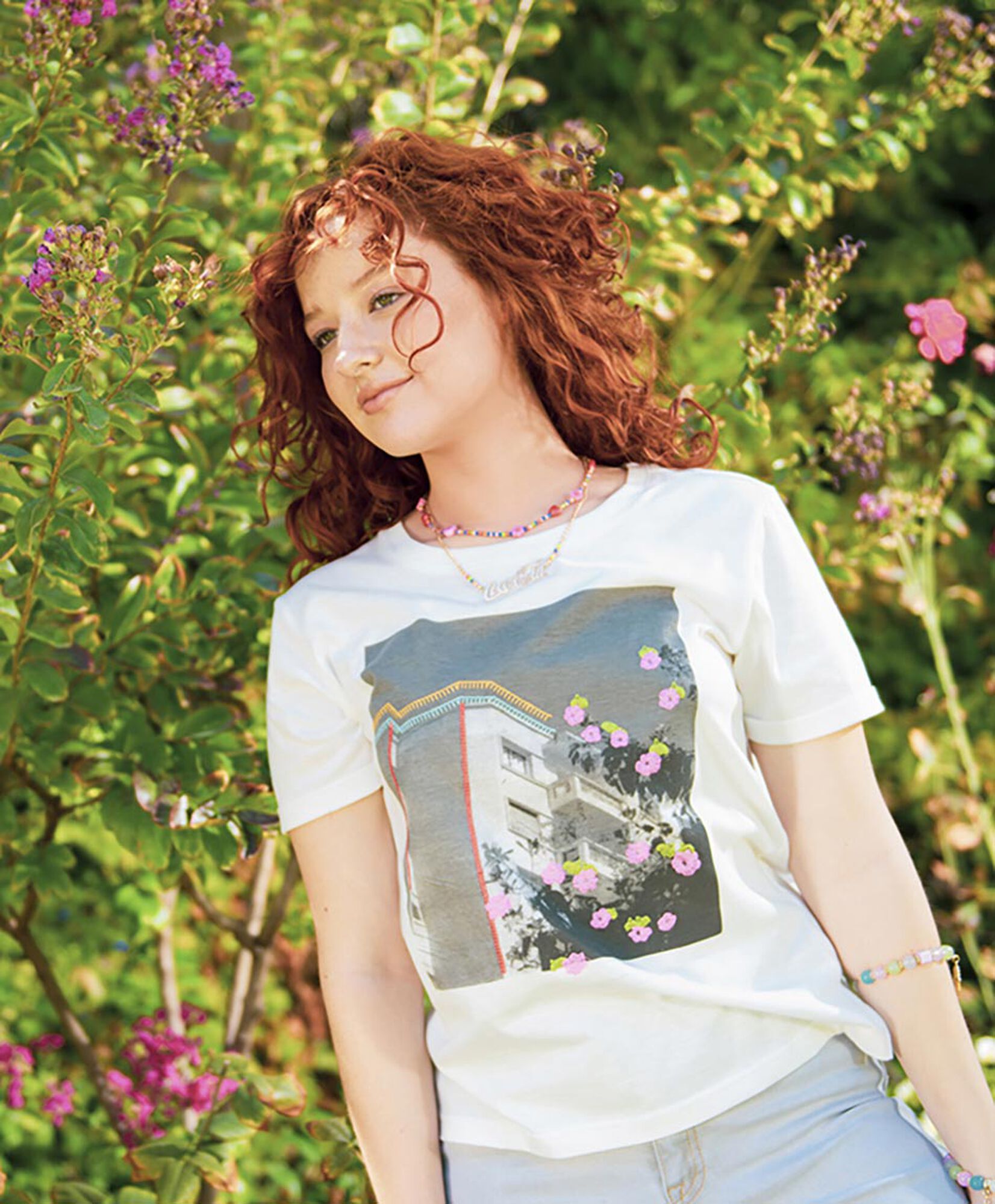 Polera mujer estampada manga corta Polera mujer estampada manga corta