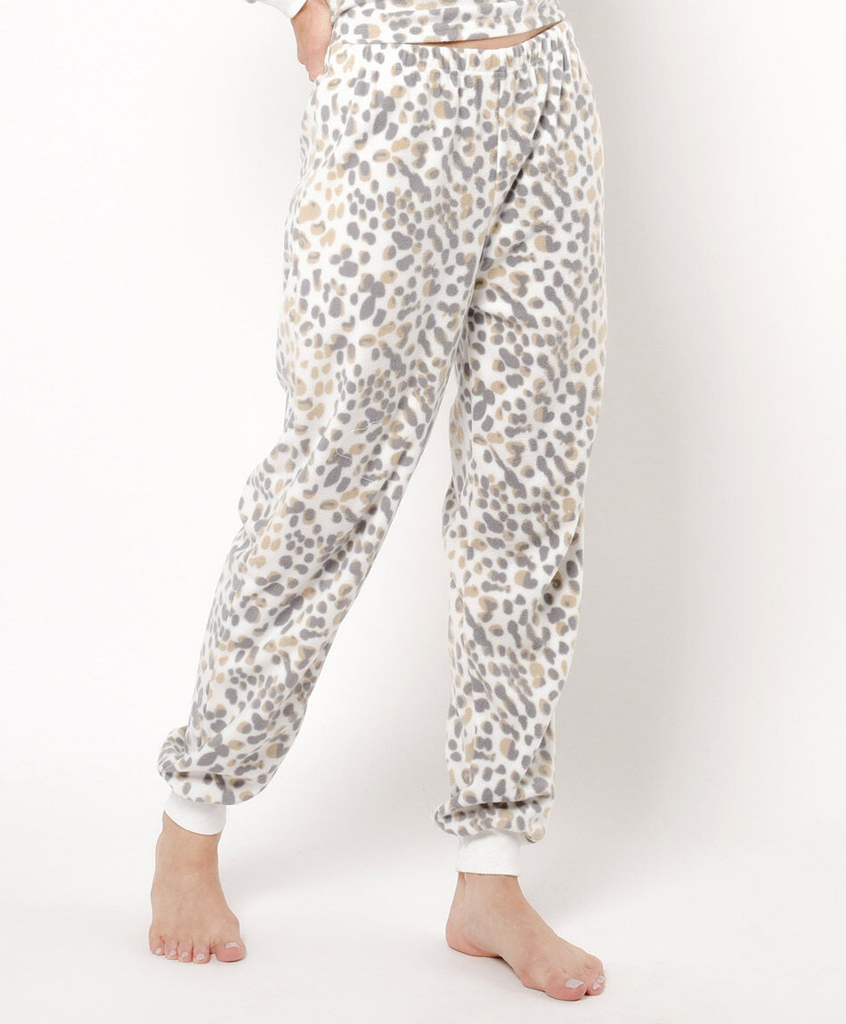 Pijama mujer micro polar animal print