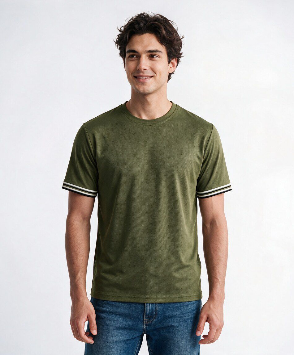 Polera hombre l&iacute;neas dry fit