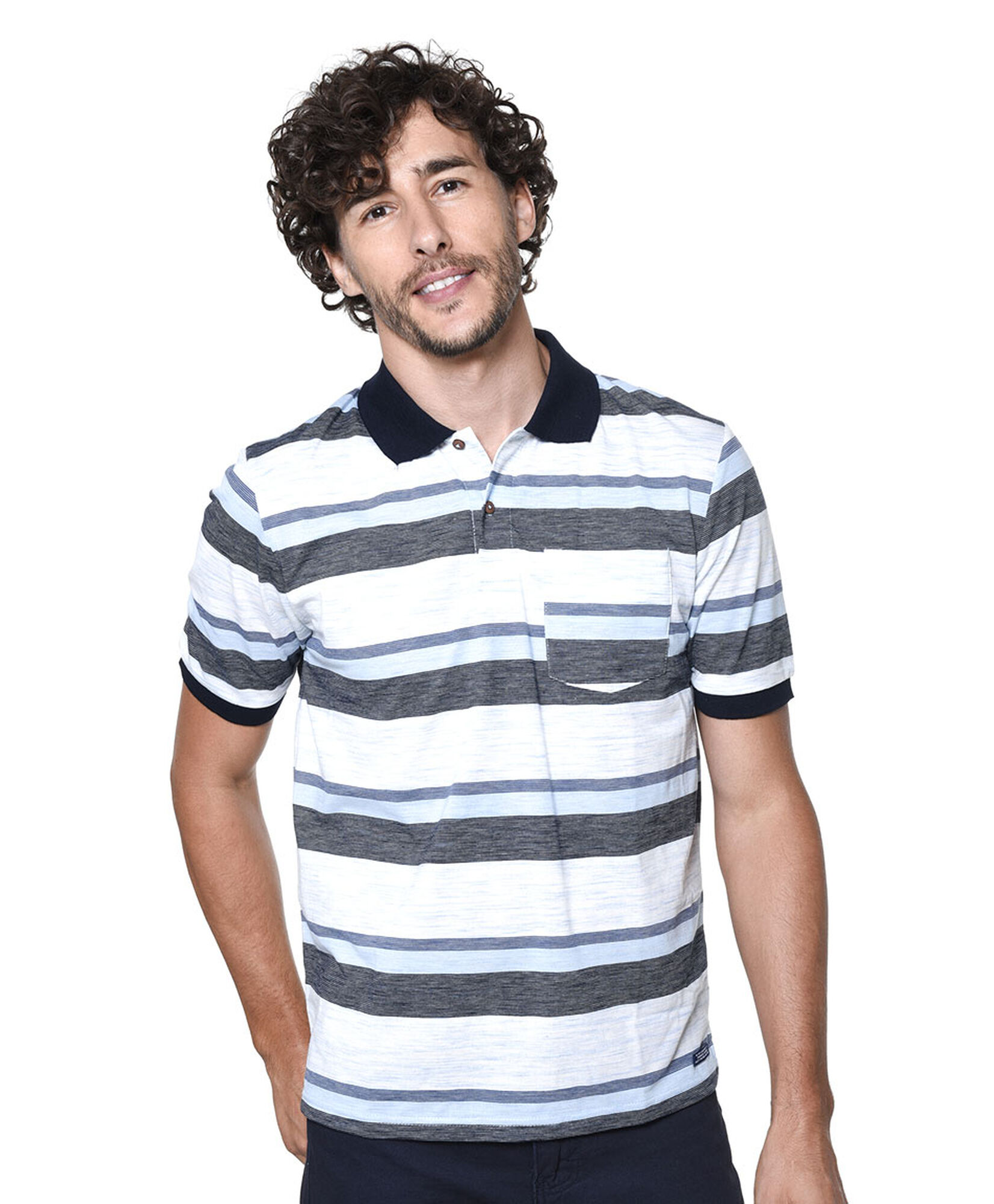 Polera polo rayas Polera polo rayas