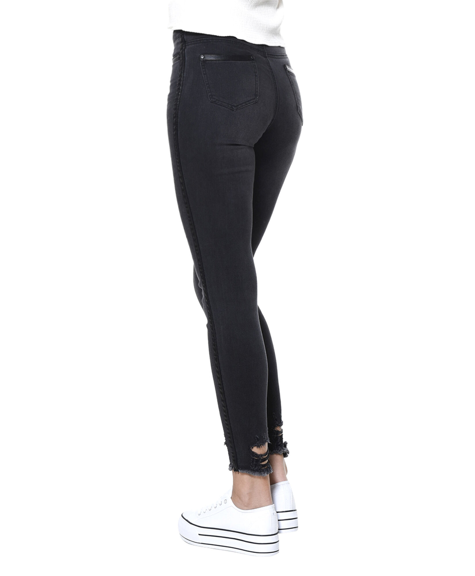 Jeans tiro alto envivado Jeans tiro alto envivado