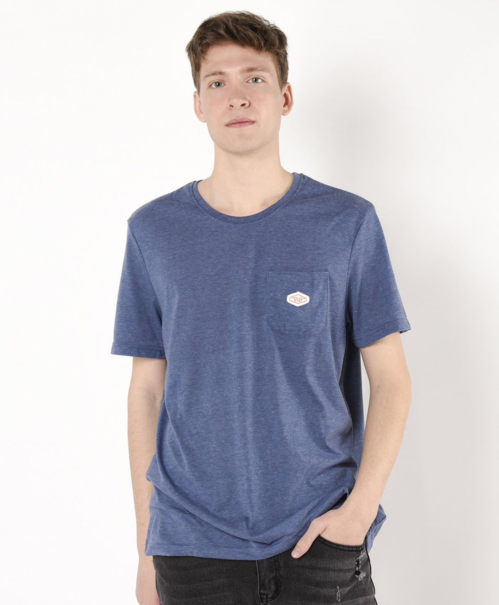 Polera hombre lisa bolsillo Polera hombre lisa bolsillo