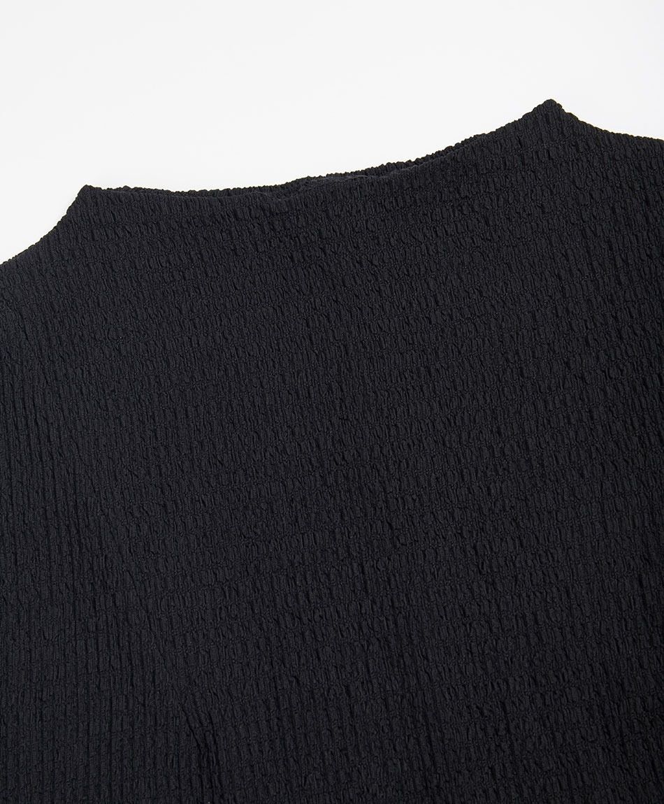 Polera mujer mini cuello textura