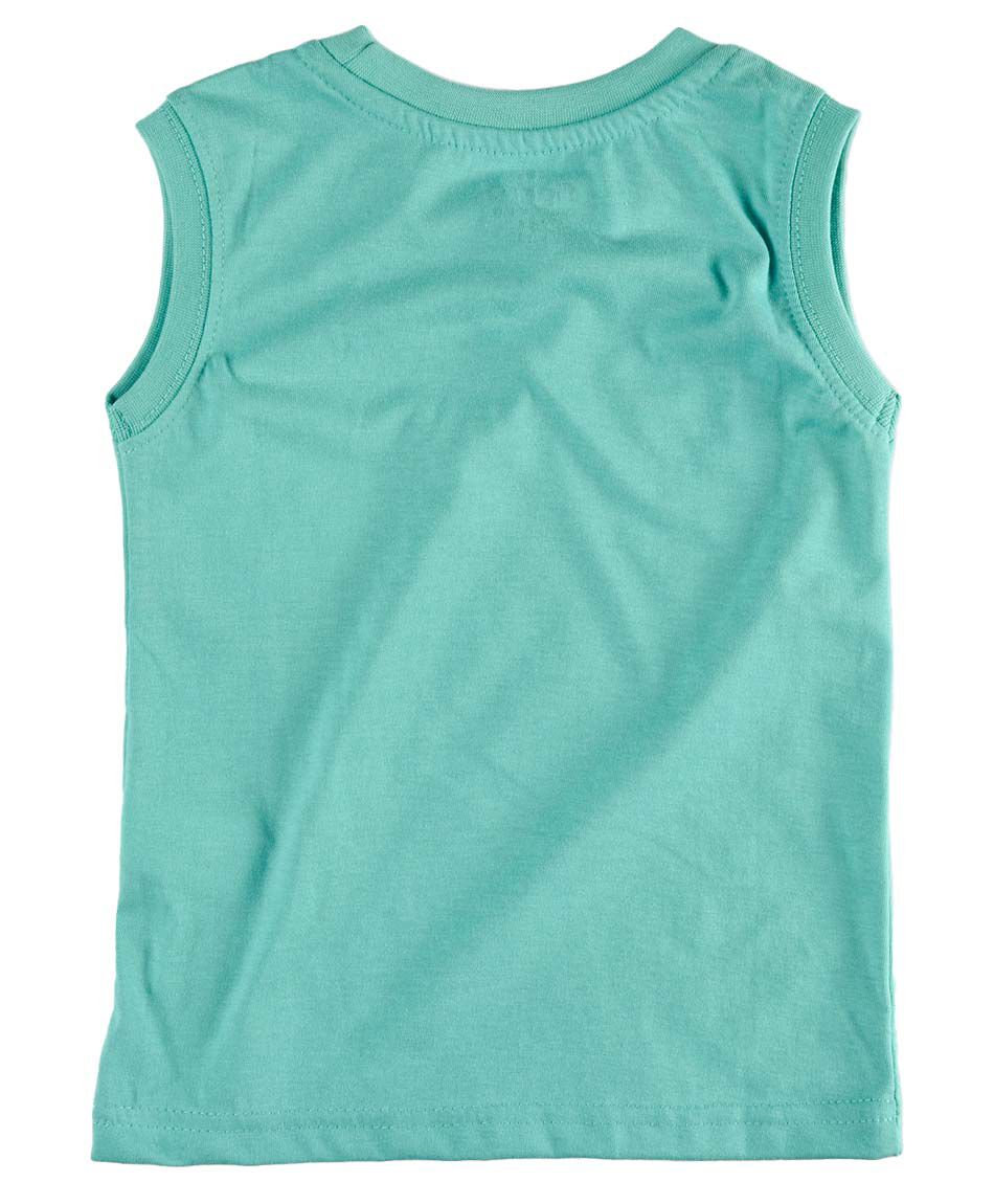 Polera sin mangas cuello redondo