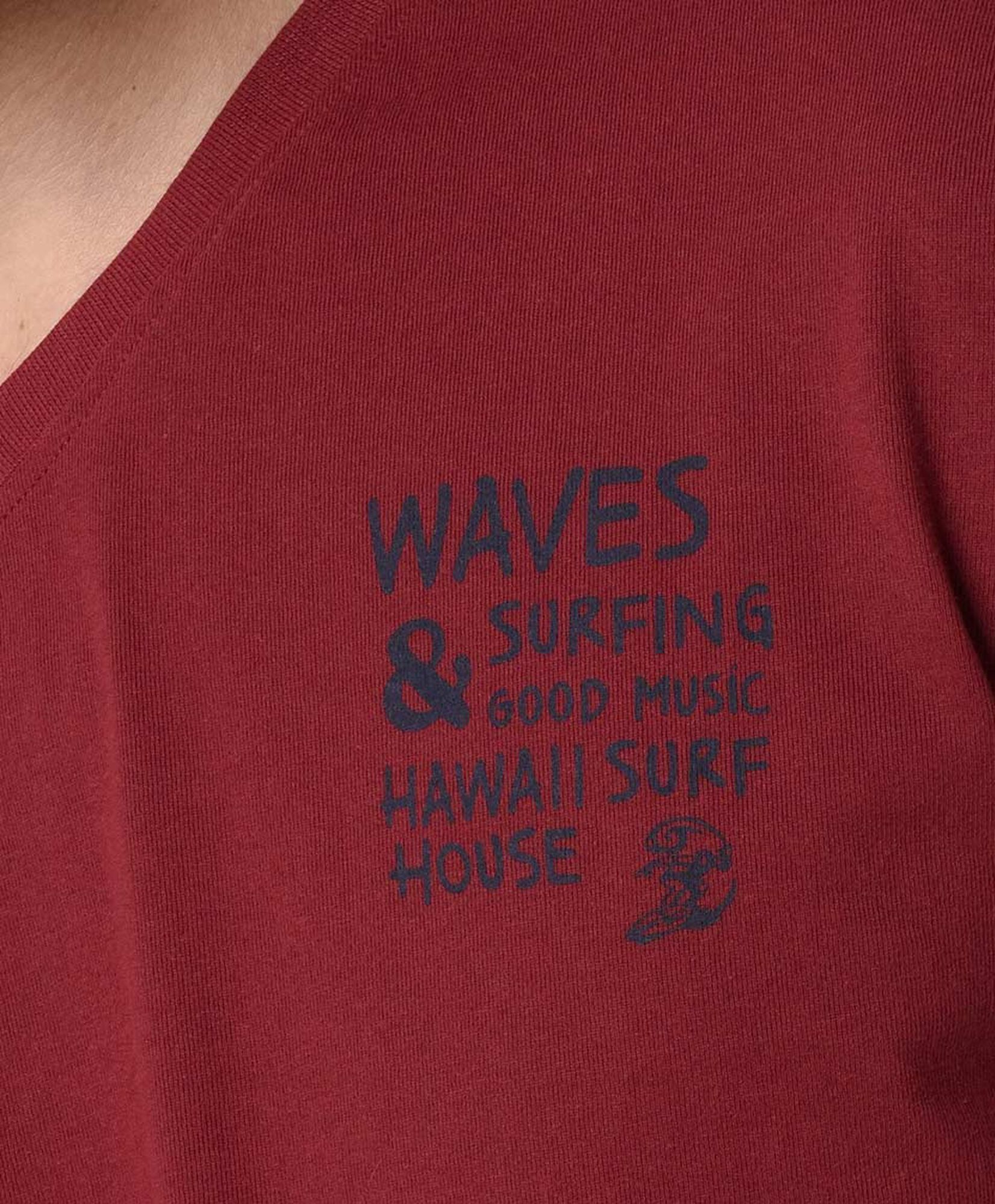 Polera hombre doble estampado surf Polera hombre doble estampado surf