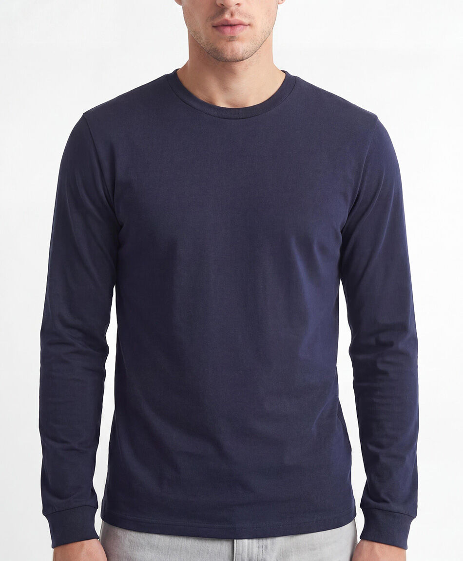 Polera hombre manga larga b&aacute;sica