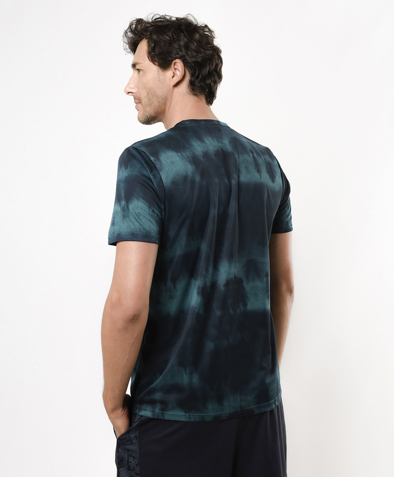 Polera deportiva hombre tie dye verde Polera deportiva hombre tie dye verde