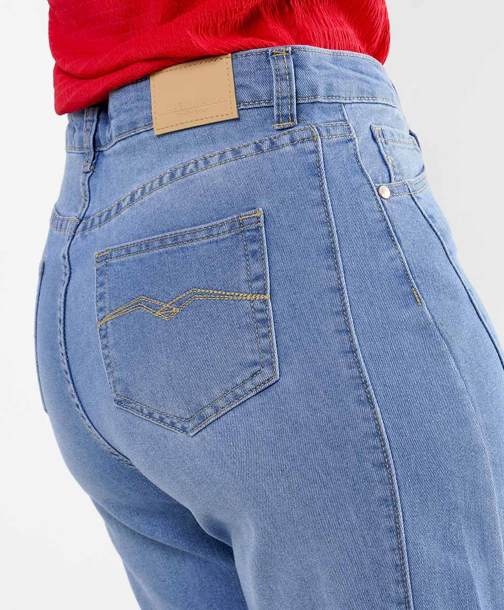 Jeans mujer pliegues wide Jeans mujer pliegues wide