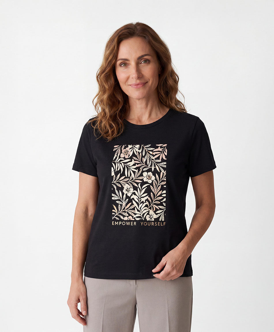 Polera mujer ramitas