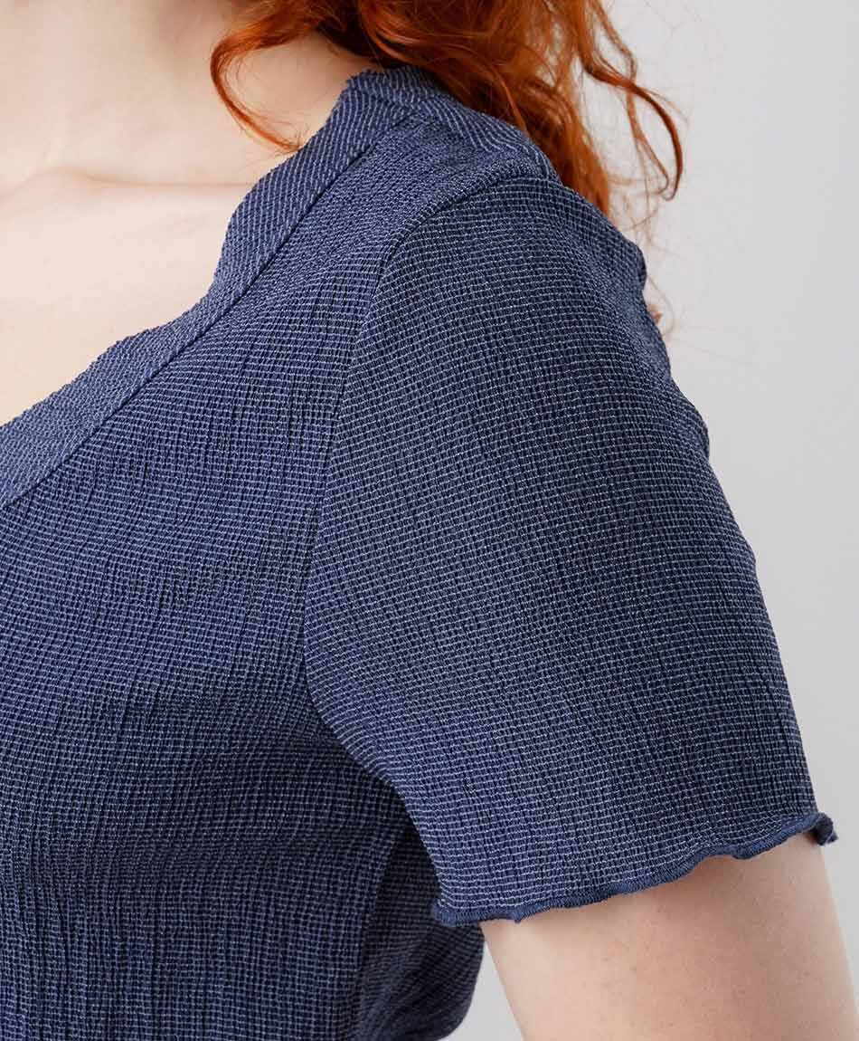 Polera mujer textura vichi