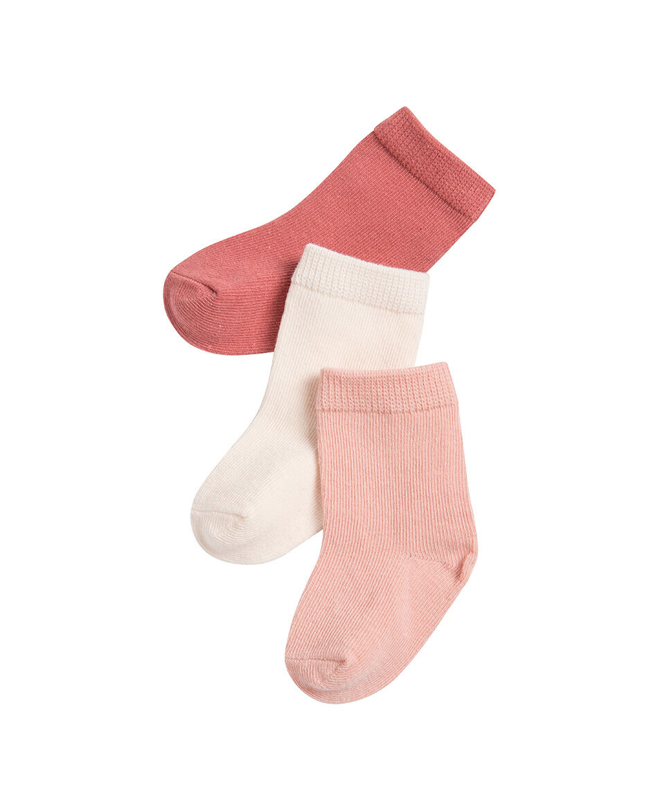 Pack 3 calcetines beb&eacute; colores