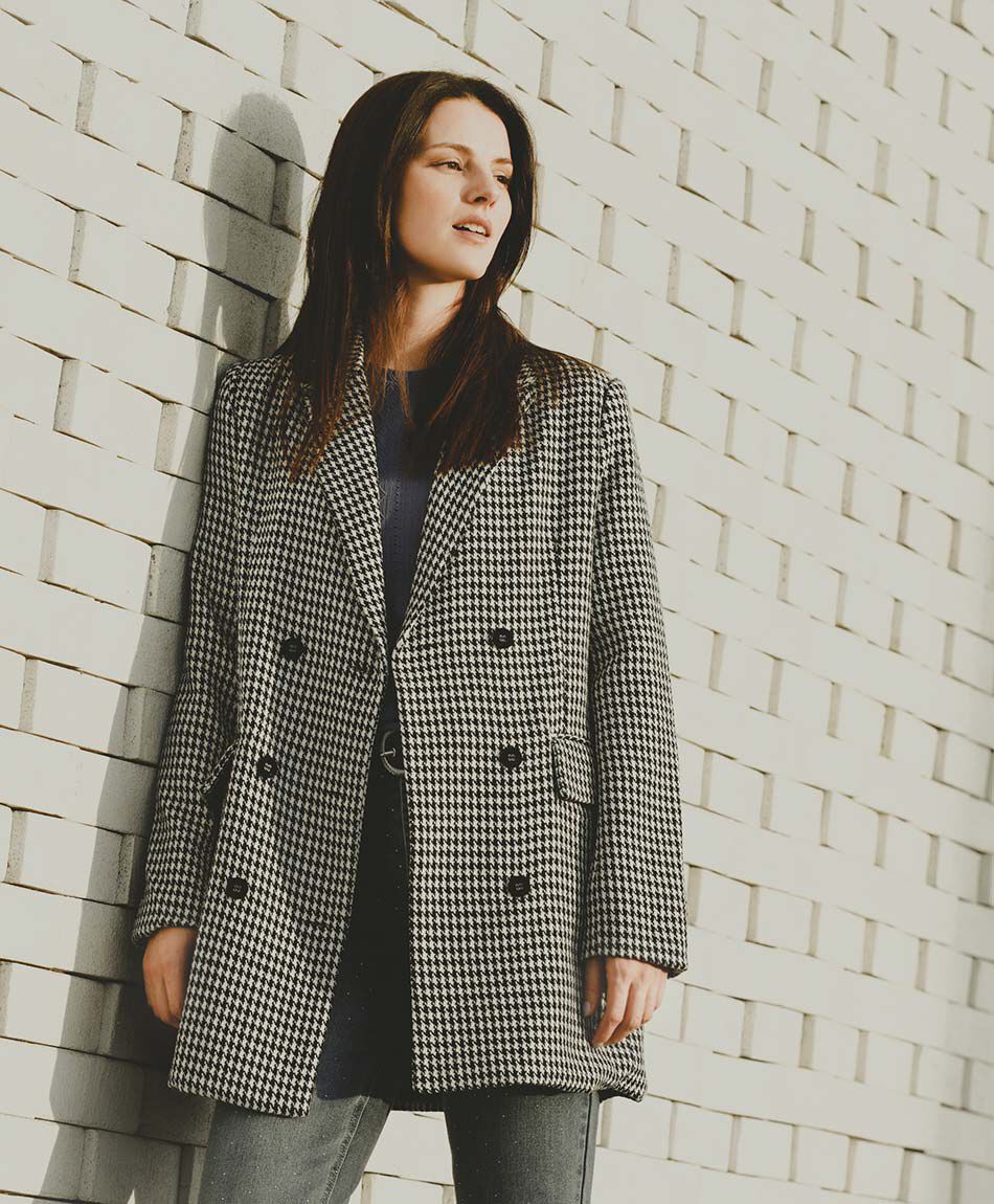 Chaqueta mujer pied de poule