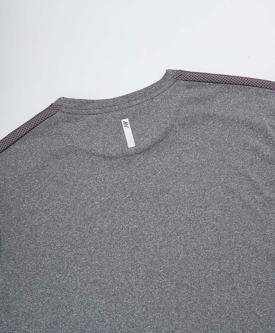 Polera deportiva hombre melange gris