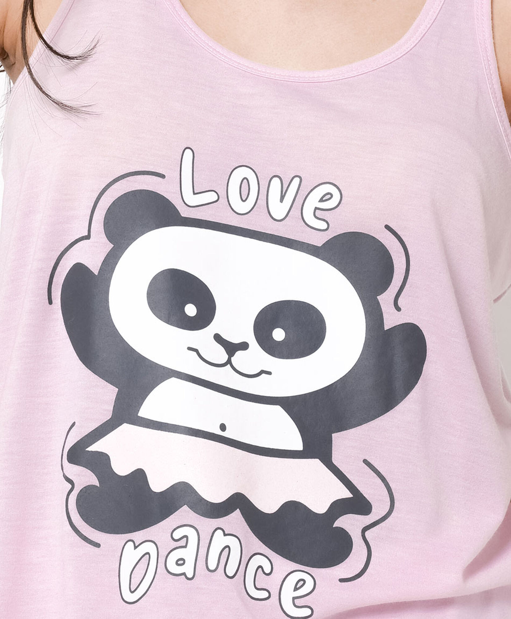 Pijama mujer short panda Pijama mujer short panda