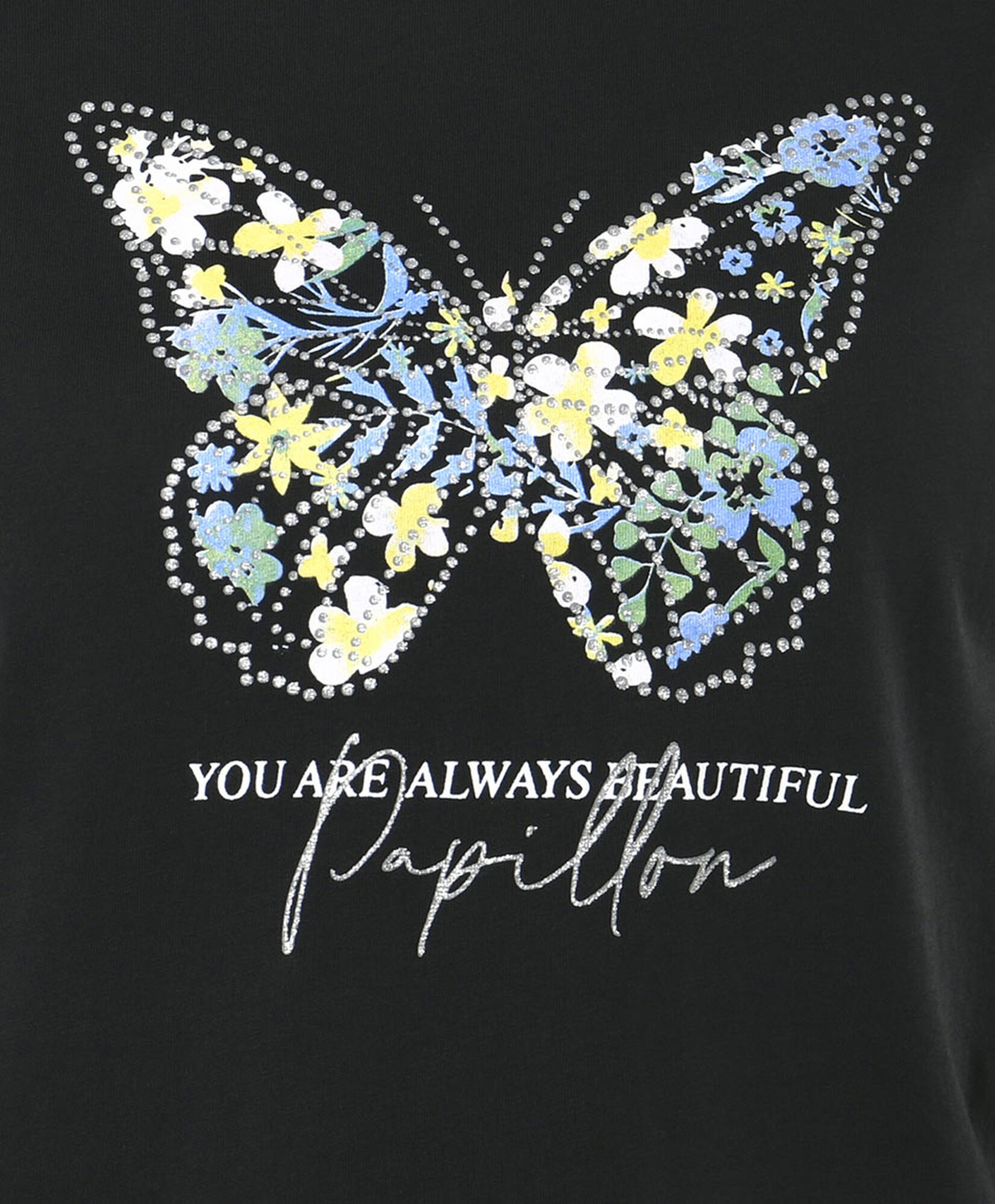 Polera mujer mariposa floreada Polera mujer mariposa floreada