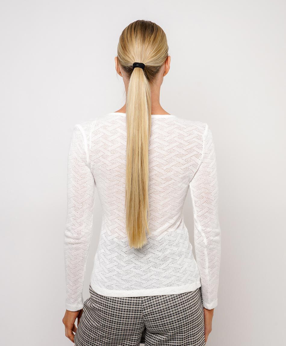 Polera mujer ligera texturizada