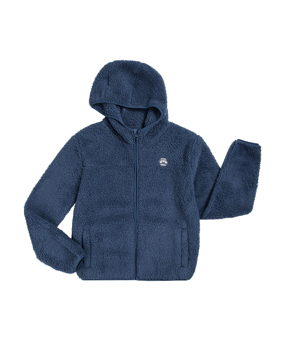 Poler&oacute;n ni&ntilde;o sherpas blue