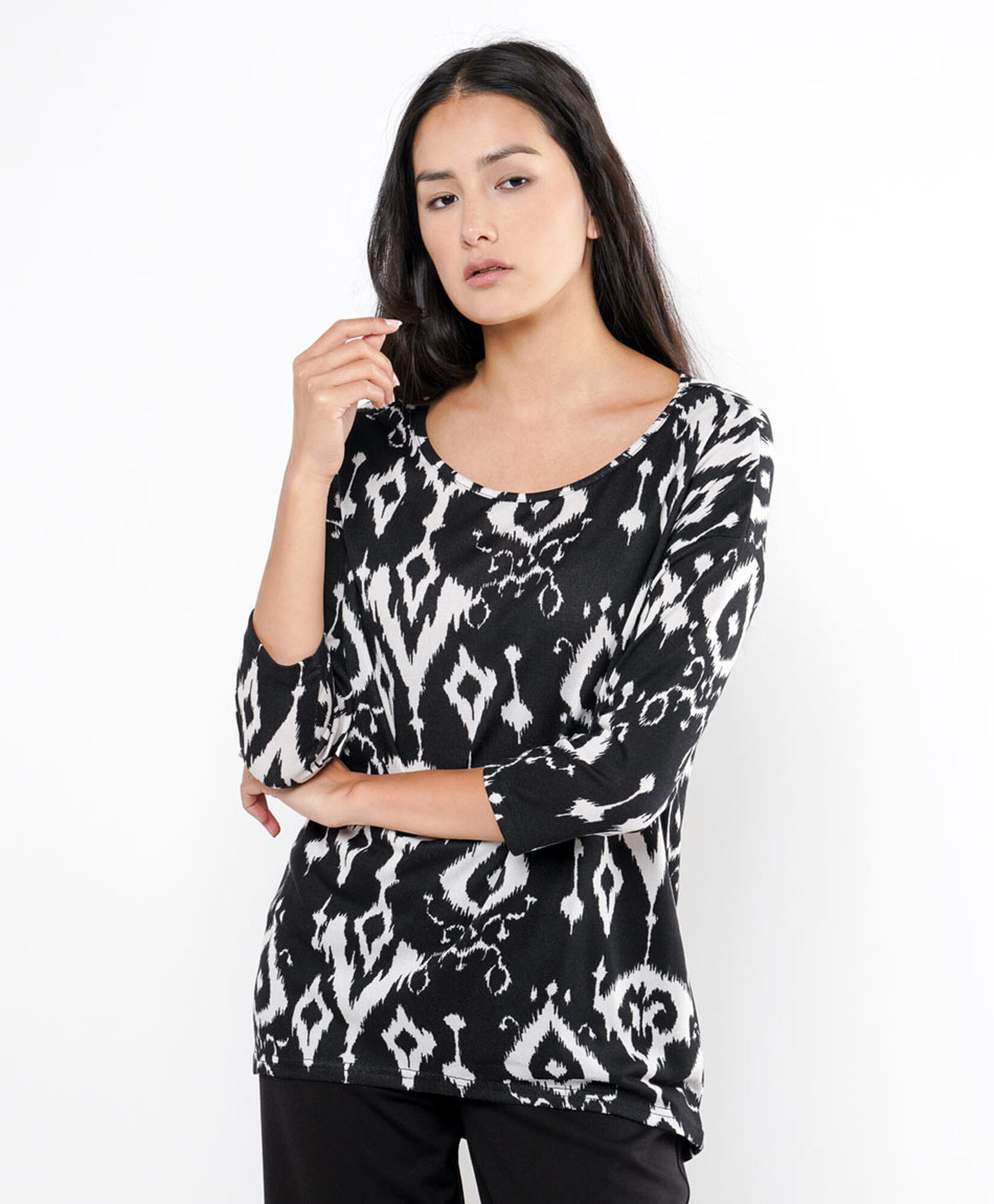 Polera mujer print lanosa Polera mujer print lanosa