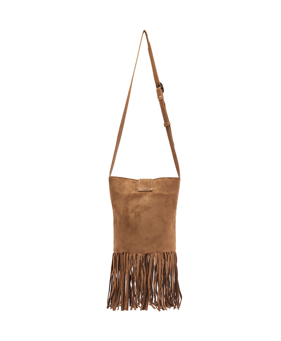 Mini cartera mujer flecos