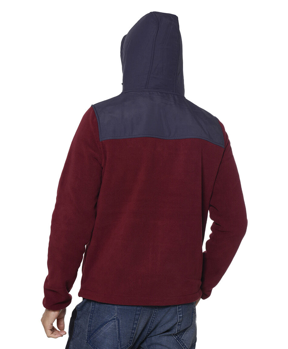 Chaqueta capucha polar fleece