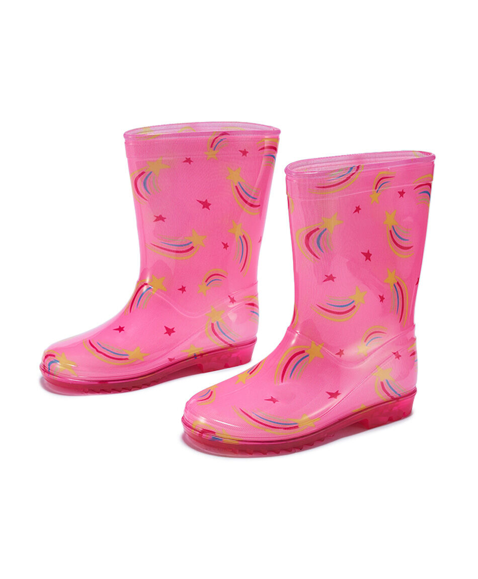 Bota ni&ntilde;a agua estampada arcoiris