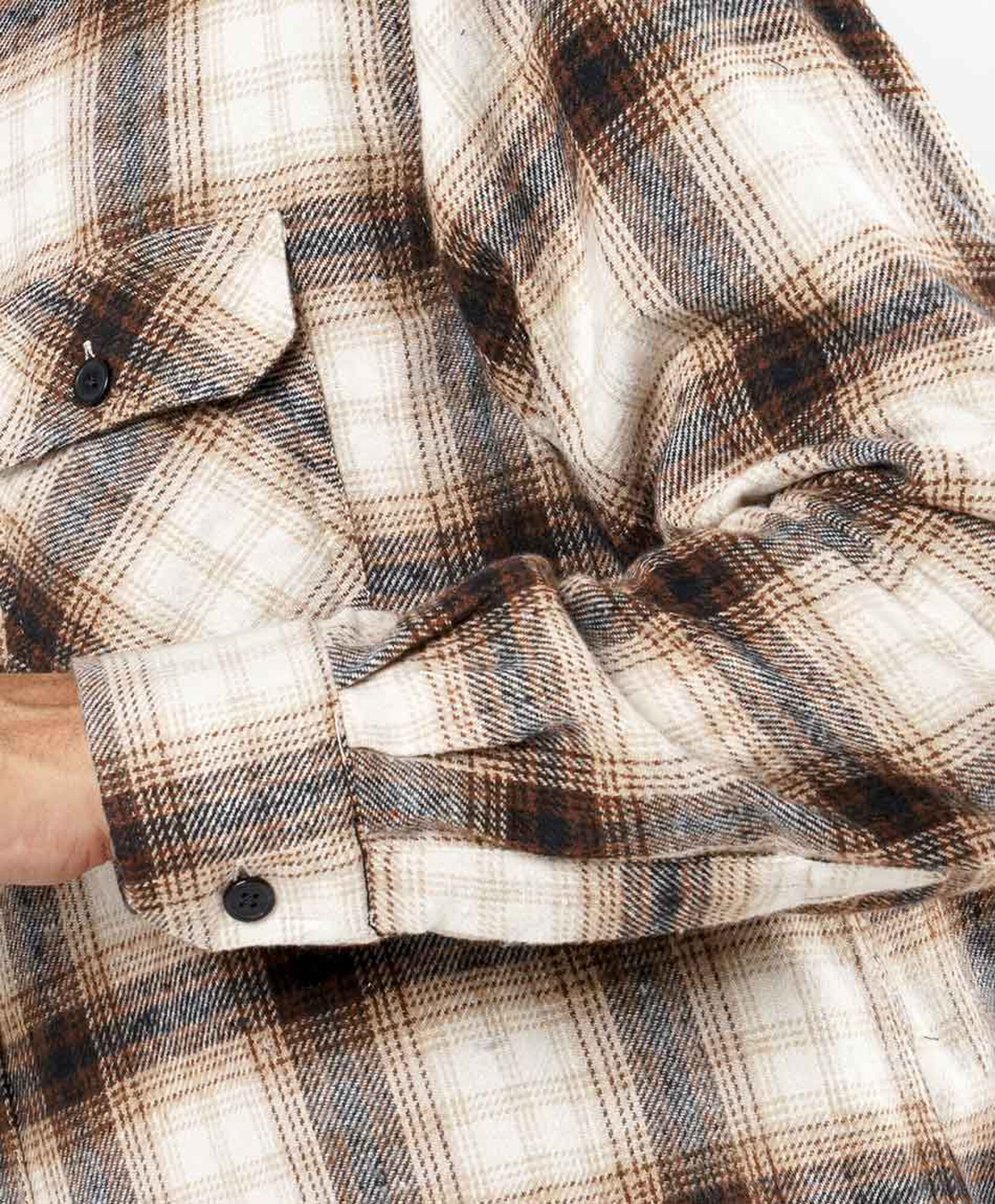 Chaqueta hombre leñadora beige Chaqueta hombre leñadora beige