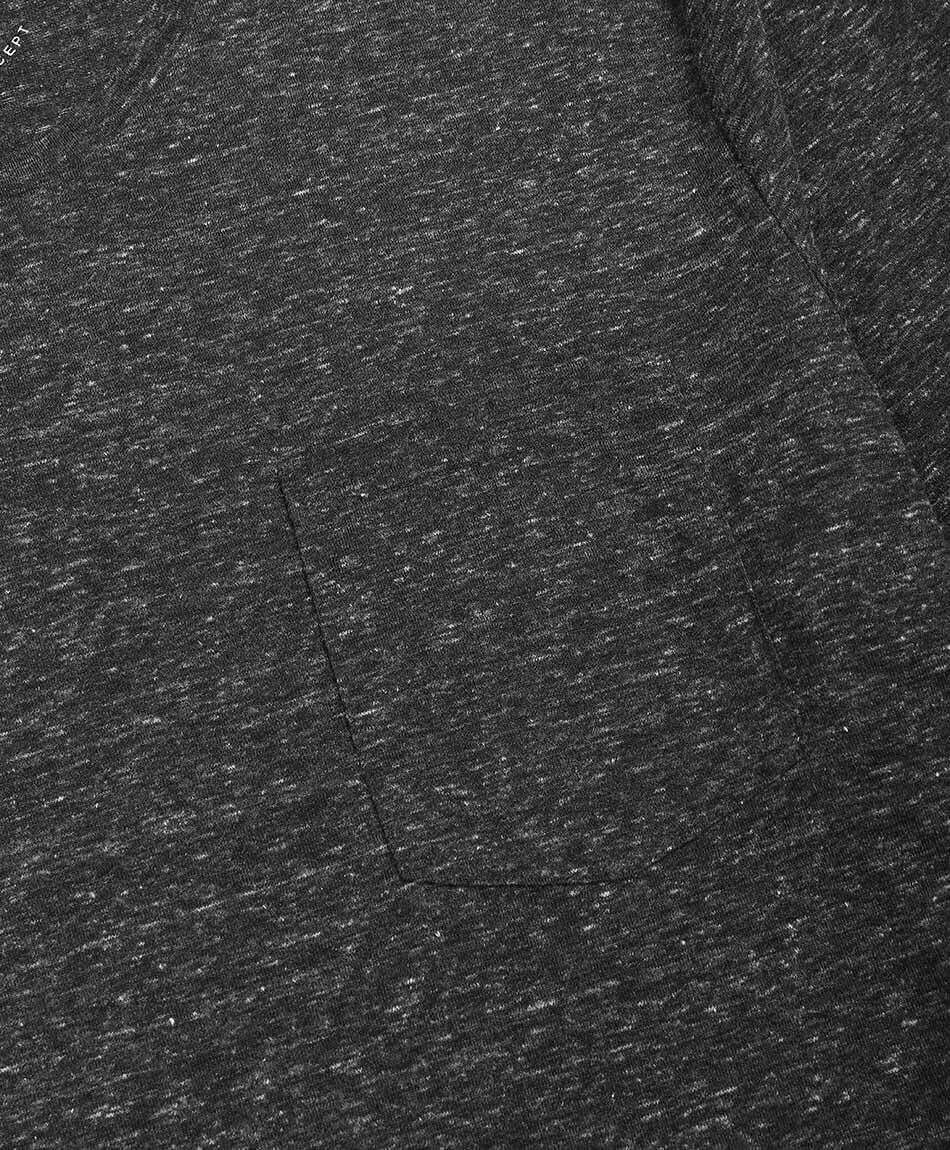 Polera hombre dise&ntilde; gris jaspeado