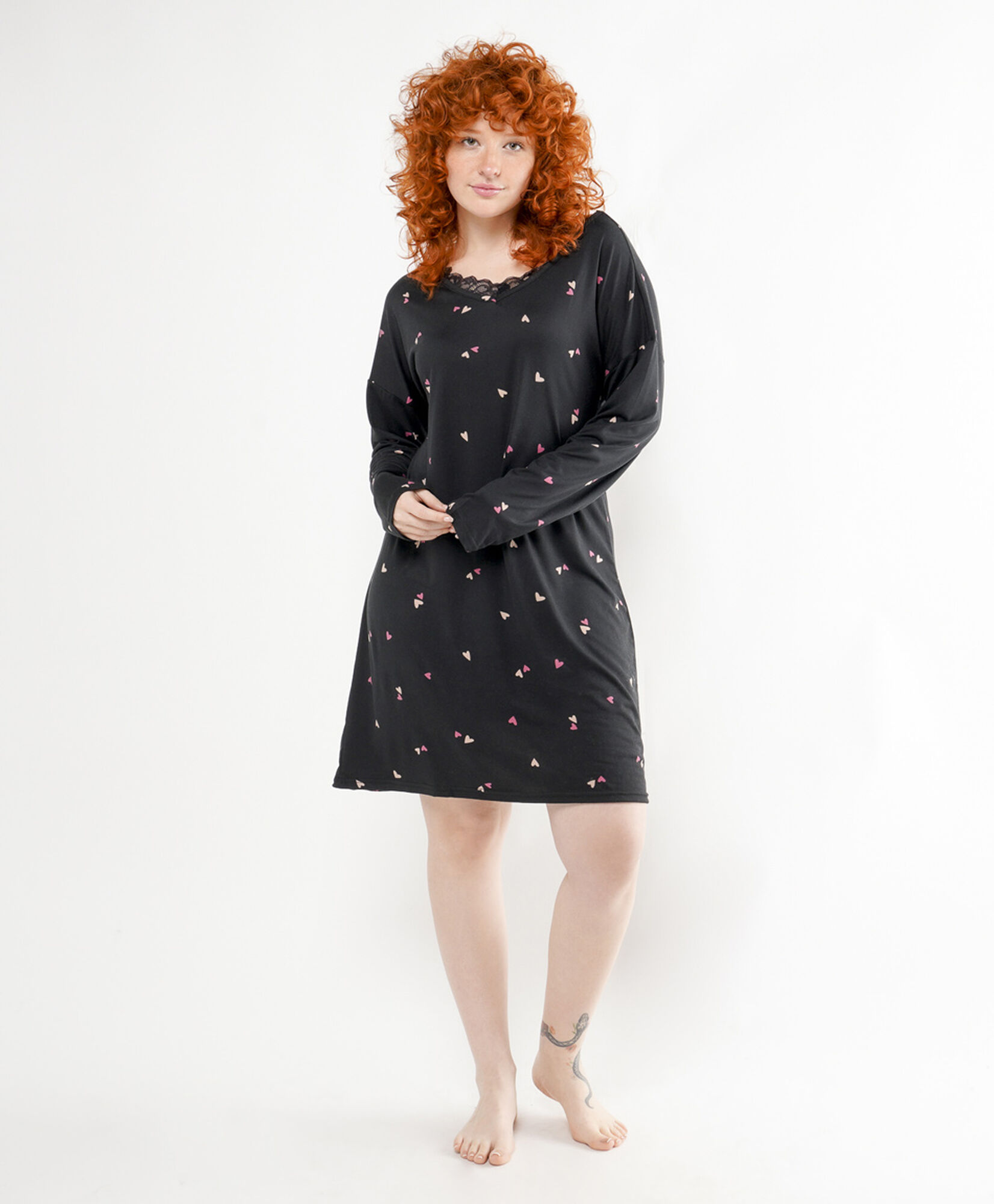 Camisola mujer corazones encaje Camisola mujer corazones encaje