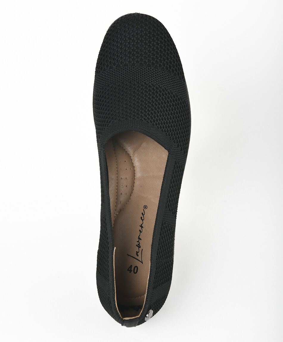 Mocas&iacute;n mujer tejido plataforma