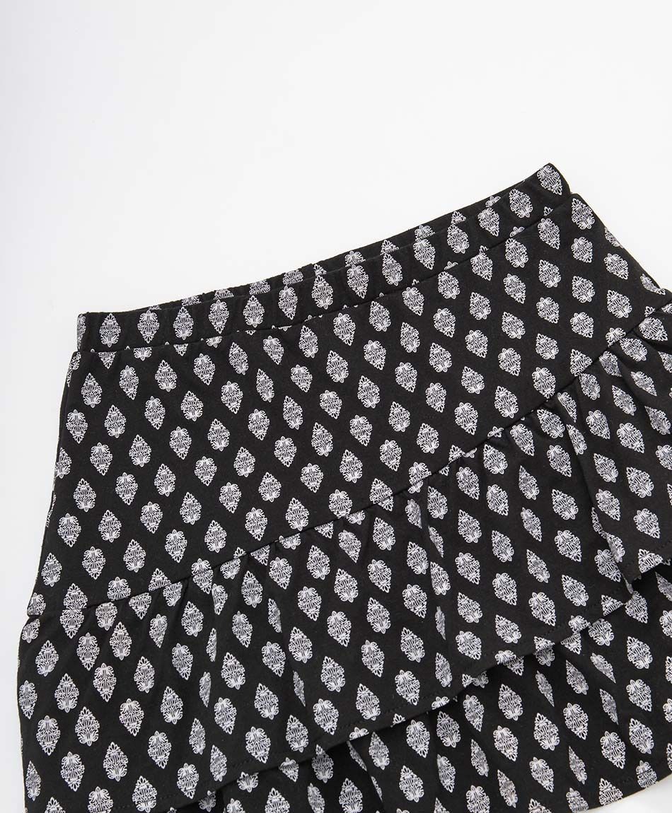 Falda ni&ntilde;a mini print