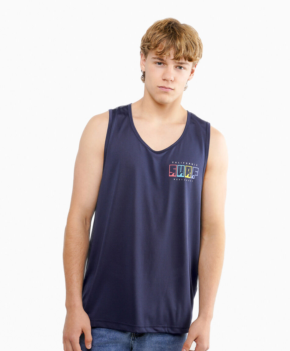 Polera hombre surf blue