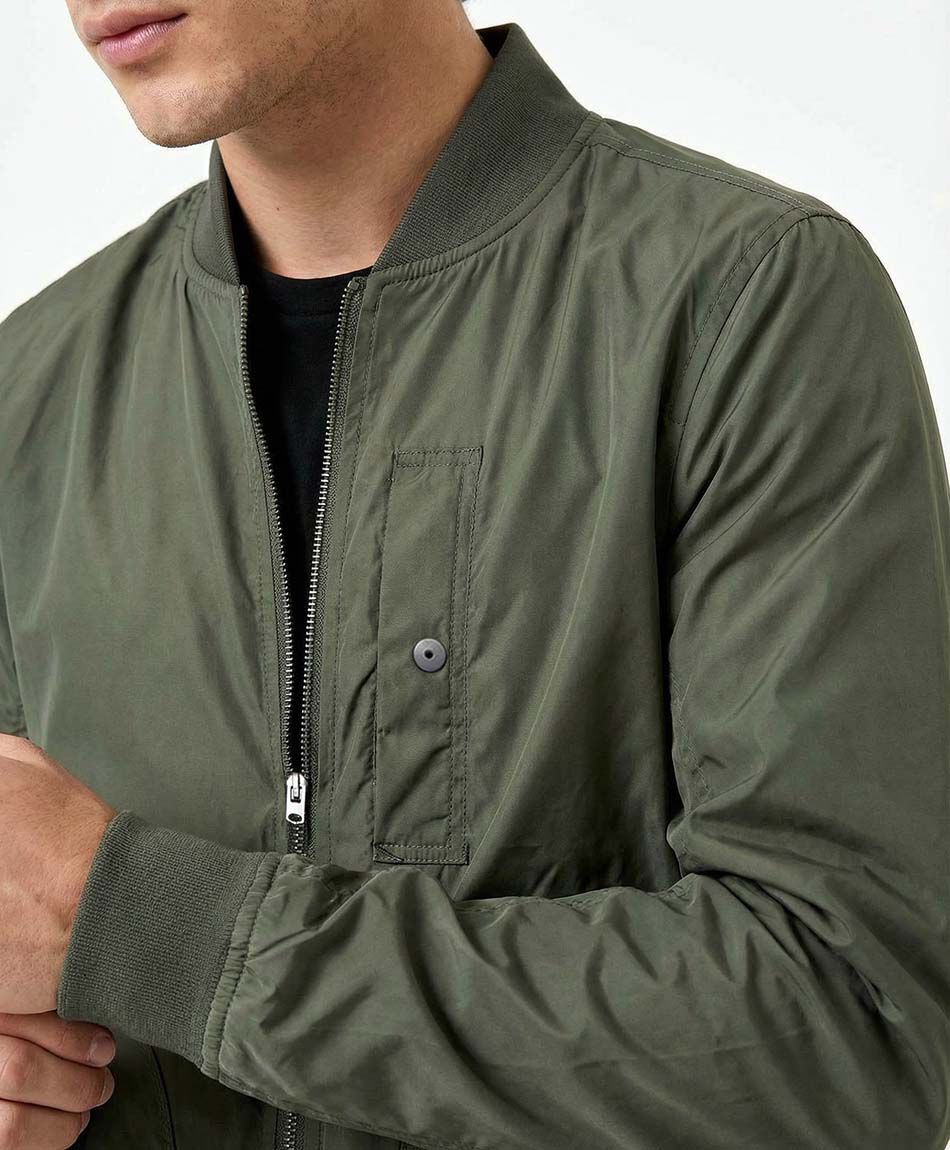 Chaqueta hombre bomber verde