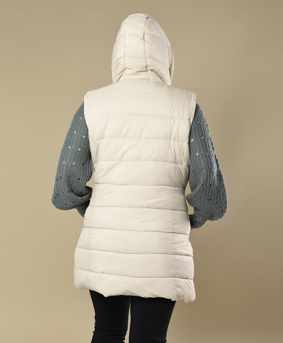 Parka larga sin mangas