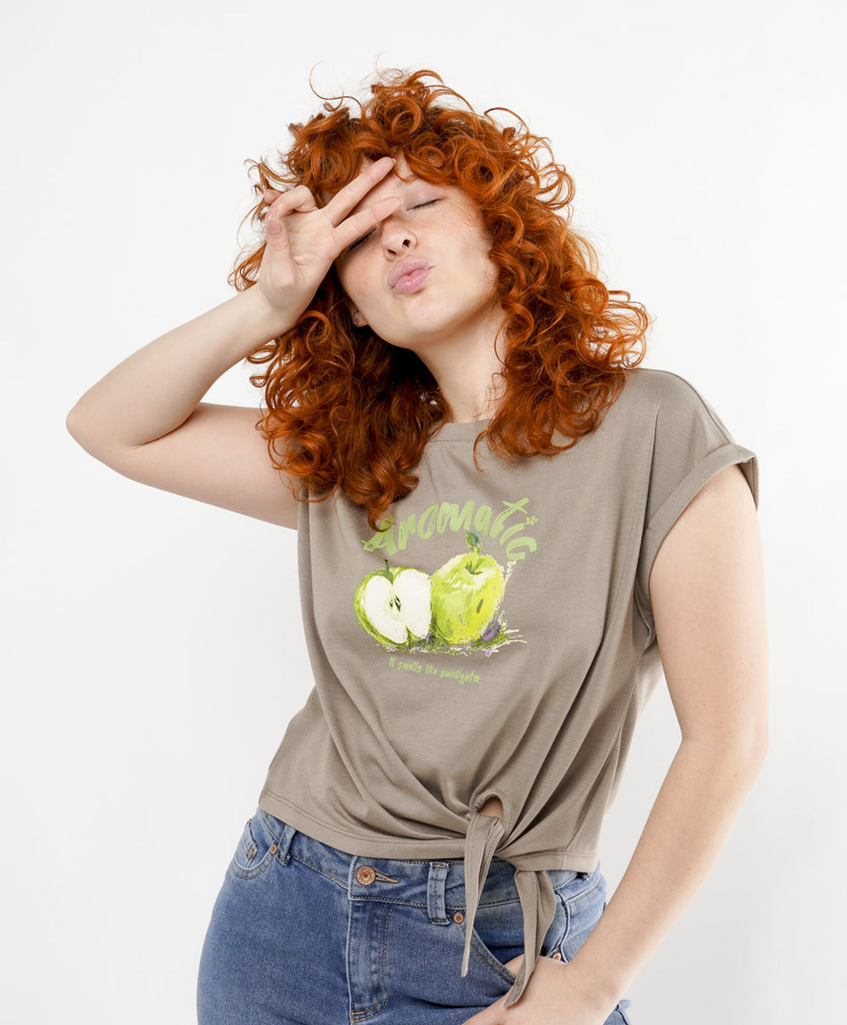 Polera mujer manzanas Polera mujer manzanas