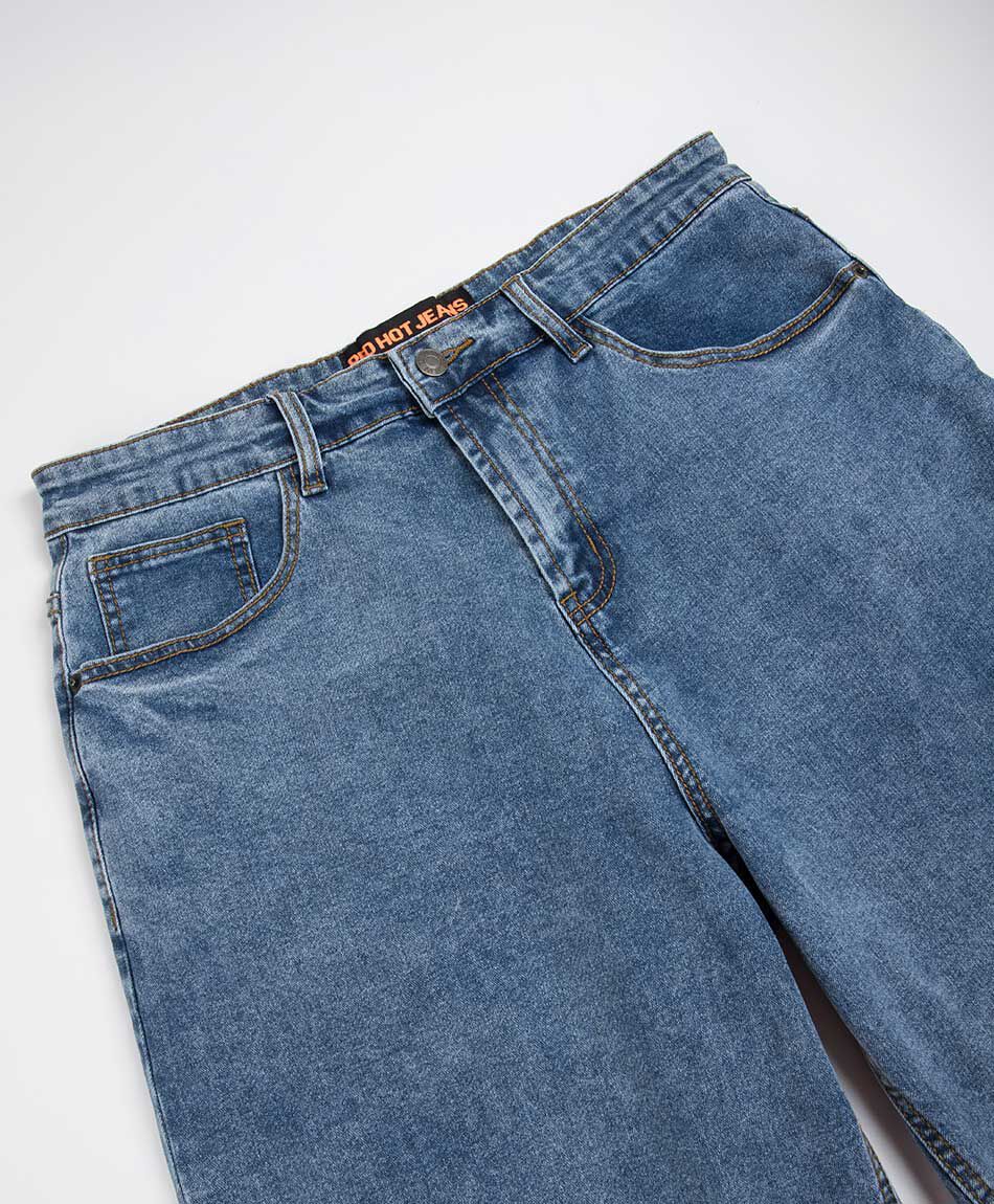 Bermuda hombre denim loose azul