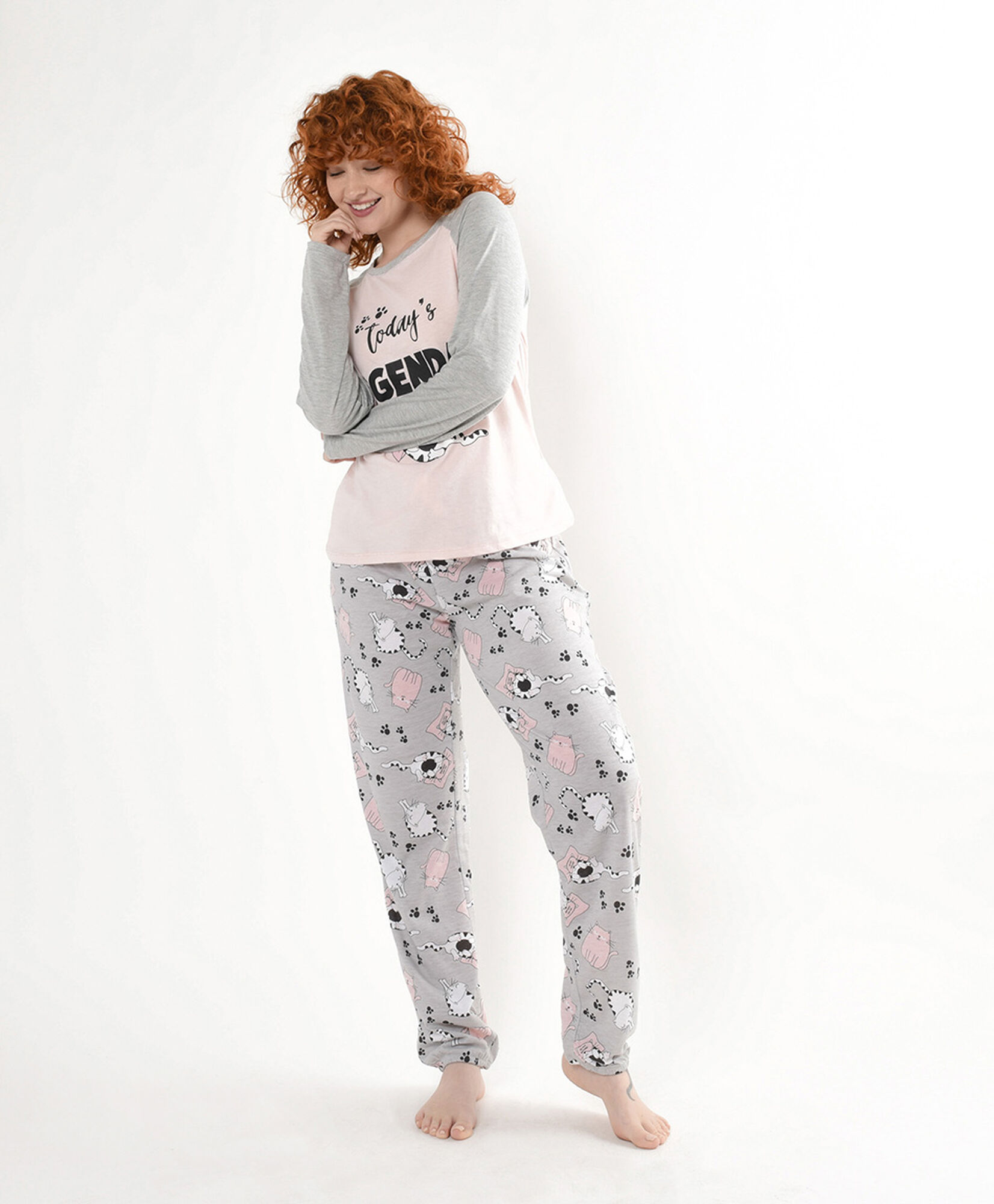 Pijama mujer gato durmiendo Pijama mujer gato durmiendo
