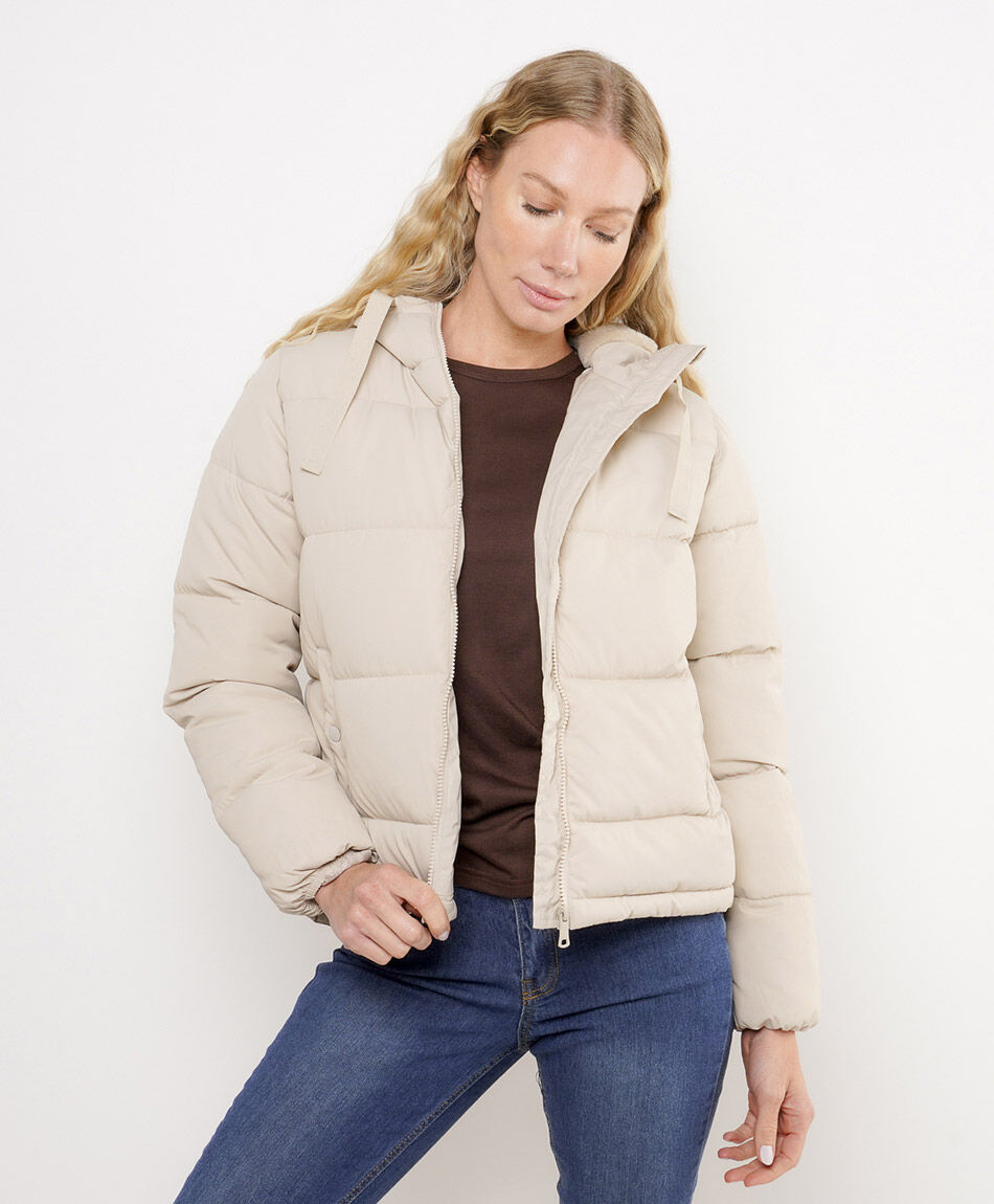 Parka mujer gorro forrado